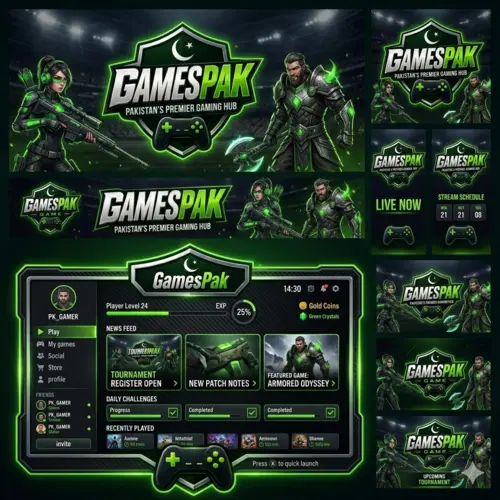 Games Pak download dashboard