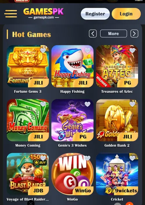 gamespk app features
